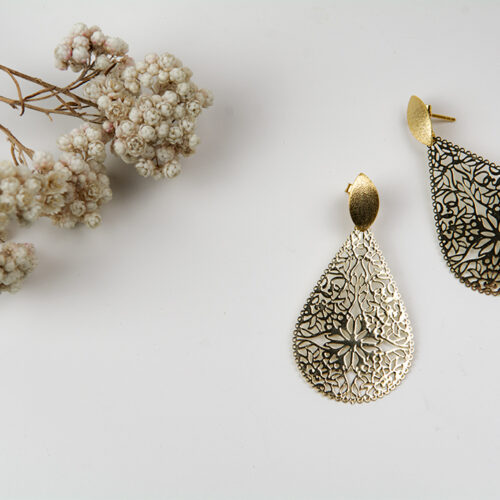 "Blumenwiese" aus edlem Metall in Gold